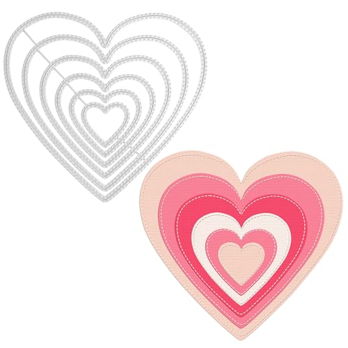 Stanzschablonen & Prägeschablonen Neuheiten 2025 mit Herz-Design, Kompatibel mit Stanzmaschinen Stanzformen Set für Valentinstag Ostern Geburtstag Scrapbooking, Album, Cutting Dies Stanzschablonen & Prägeschablonen Neuheiten 2025 mit Herz-Design, Kompatibel mit Stanzmaschinen Stanzformen Set für Valentinstag Ostern Geburtstag Scrapbooking, Album, Cutting Dies von imSHHWcs