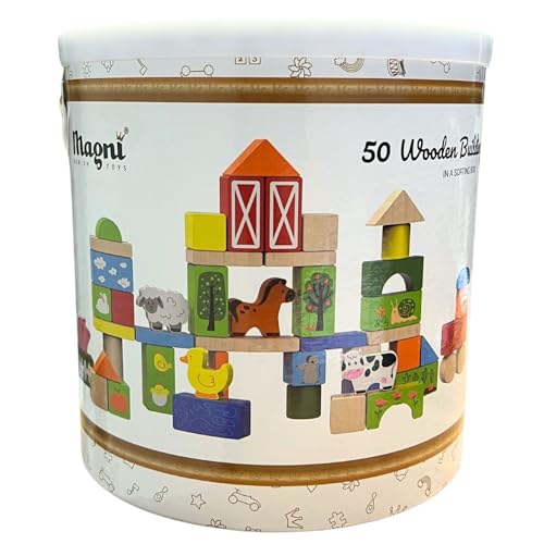 imagetoys Magni - Building bricks in sorter Box - Animal farm (3907) von imagetoys