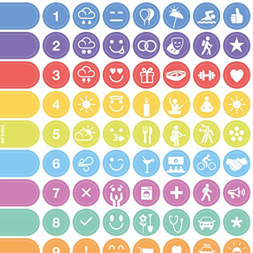 immi Wochenplaner-Sticker 288 St. Organizer-Aufkleber 9mm, weekview, Alle Zeichen immi Wochenplaner-Sticker 288 St. Organizer-Aufkleber 9mm, weekview, Alle Zeichen von immi