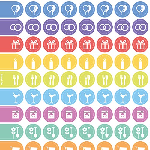 immi Wochenplaner-Sticker 288St. Organizer-Aufkleber 9mm, Ereignisse u. Haushalt immi Wochenplaner-Sticker 288St. Organizer-Aufkleber 9mm, Ereignisse u. Haushalt von immi