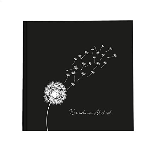 in due Kondolenzbuch ‚Pusteblume - Wir nehmen Abschied‘ Schwarz Weiß 21 x 21 cm, 144 Seiten weißes Papier blanko Trost Trauer Beerdigung in due Kondolenzbuch ‚Pusteblume - Wir nehmen Abschied‘ Schwarz Weiß 21 x 21 cm, 144 Seiten weißes Papier blanko Trost Trauer Beerdigung von in due
