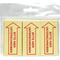 inFO Haftmarker gelb "BITTE HIER UNTERSCHREIBEN" 3x 50 Streifen inFO Haftmarker gelb "BITTE HIER UNTERSCHREIBEN" 3x 50 Streifen von inFO