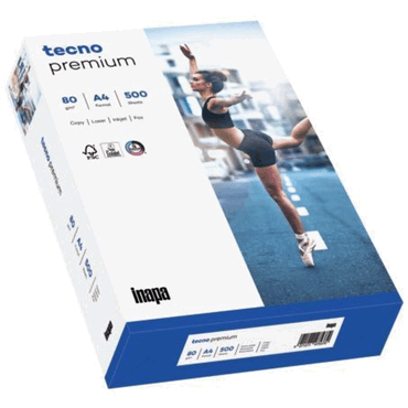 40 x inapa Kopierpapier tecno premium - A4 80 g/qm weiß 500 Blatt. von inapa