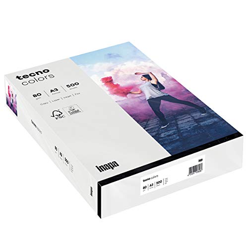 Inapa farbiges Druckerpapier, buntes Papier tecno Colors: 80 g/m², A3, 500 Blatt, hellgrau Inapa farbiges Druckerpapier, buntes Papier tecno Colors: 80 g/m², A3, 500 Blatt, hellgrau von inapa