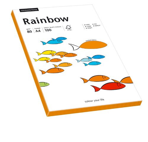 Papyrus 88043184 Druckerpapier Rainbow 80 g/m², A4 100 Blatt neonorange Papyrus 88043184 Druckerpapier Rainbow 80 g/m², A4 100 Blatt neonorange von Papyrus
