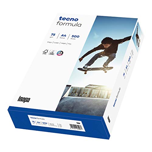 inapa Drucker-/ Kopierpapier tecno Formula: 75 g/m², A4, 500 Blatt, hochweiß inapa Drucker-/ Kopierpapier tecno Formula: 75 g/m², A4, 500 Blatt, hochweiß von inapa