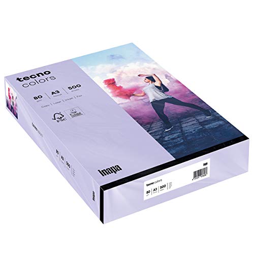 inapa farbiges Druckerpapier buntes Papier tecno Colors: 80 g/m², A3, 500 Blatt, violett inapa farbiges Druckerpapier buntes Papier tecno Colors: 80 g/m², A3, 500 Blatt, violett von inapa