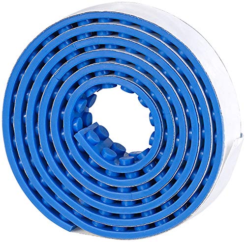 infactory Spielwaren: Selbstklebendes Spielbaustein-Tape für gängige Systeme, 1 m, blau (Klemmbaustein-Tape, Spielsteine Klebeband, Spielsachen) von infactory
