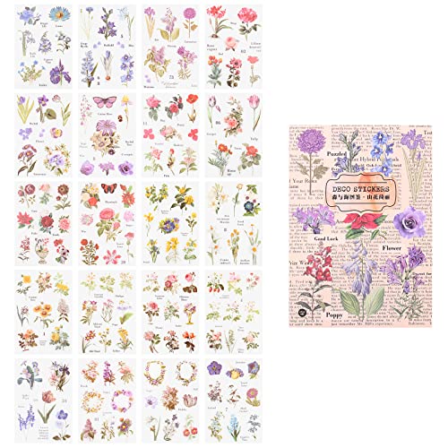 PET Transparente Dekorative Aufkleber, Infeelme 150 Stücke Blumenmuster Klebstoff Scrapbook Aufkleber für Bullet Journal,Tagebuch, Planer, Zeitplanbuch, Agenda, Kalender PET Transparente Dekorative Aufkleber, Infeelme 150 Stücke Blumenmuster Klebstoff Scrapbook Aufkleber für Bullet Journal,Tagebuch, Planer, Zeitplanbuch, Agenda, Kalender von infeelme