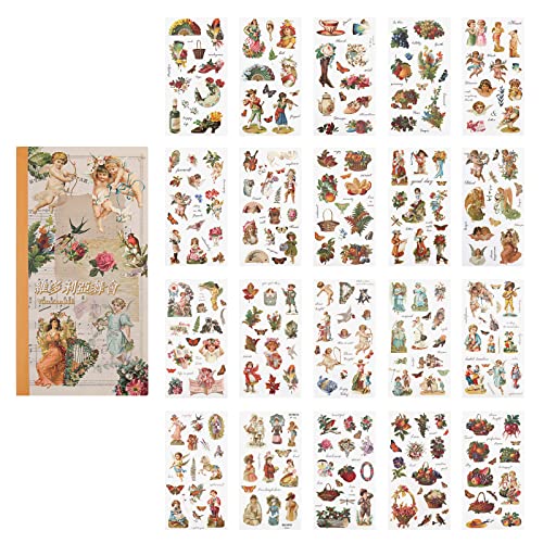 Washi Dekorative Aufkleber, Infeelme 20 Blätter Europäischer Stil Klebstoff Scrapbook Aufkleber für Bullet Journal,Tagebuch, Planer, Zeitplanbuch, Agenda, Kalender Washi Dekorative Aufkleber, Infeelme 20 Blätter Europäischer Stil Klebstoff Scrapbook Aufkleber für Bullet Journal,Tagebuch, Planer, Zeitplanbuch, Agenda, Kalender von infeelme