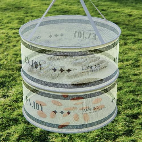Trockennetz Kräuter Kräutertrockner, Kräutertrocknungsnetz mit Reißverschluss, 2-Lagiges Mesh Trocknungsnetz mit Haken, Pflanzentrockner Zum Trocknen von Samen, Fisch, Gemüse, Unterwäsche, Socken von inkihuit