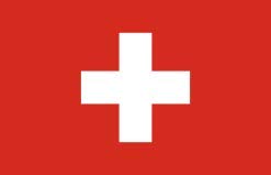 inking house Bügelbild mit Schweizer Flagge, Siebdruck, für Stoffe, maschinenwaschbar, 2 Stück von inking house