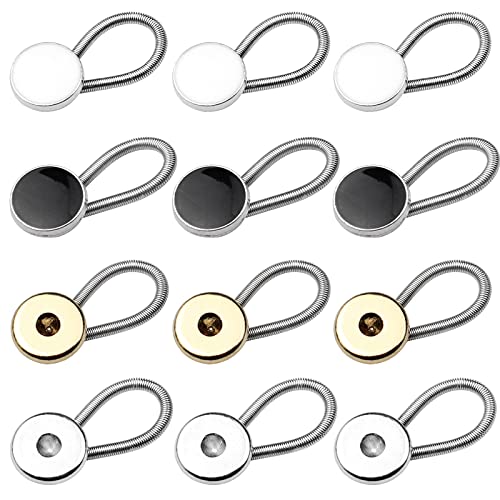 inodiref 12 Stück Kragenverlängerungen Metall Kragenknöpfe Verlängerungen Elastische Knöpfe für Kragen, Manschetten, Hemden, Kleider, Mäntel, Exquisit, Elegant, 4 Farben inodiref 12 Stück Kragenverlängerungen Metall Kragenknöpfe Verlängerungen Elastische Knöpfe für Kragen, Manschetten, Hemden, Kleider, Mäntel, Exquisit, Elegant, 4 Farben von inodiref