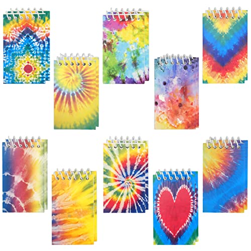inodiref 20 Spirale Notizblock Mini Tie Dye Notizbücher Tragbar und Perfekt für Memos, Zeichnen und Kritzeln von inodiref