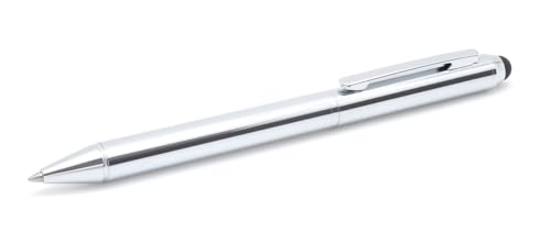 inoxcrom: Kugelschreiber TOUCH Chrom aus Metall | Metallgehäuse verchromt mit glänzendem Chrom-Finish | Drehmechanik | Geschenkbox | Touchspitze aus Gummi inoxcrom: Kugelschreiber TOUCH Chrom aus Metall | Metallgehäuse verchromt mit glänzendem Chrom-Finish | Drehmechanik | Geschenkbox | Touchspitze aus Gummi von inoxcrom: