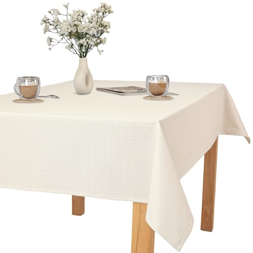 invitta Tischdecke 140x450 cm Champagner Baumwolle Polyester Mischung 230 g/m2 - Hochwertig, Elegante Leinenoptik, Fleckenschutz Cotton Tischtuch mit Lotuseffekt, Pflegeleicht, O1-P130 invitta Tischdecke 140x450 cm Champagner Baumwolle Polyester Mischung 230 g/m2 - Hochwertig, Elegante Leinenoptik, Fleckenschutz Cotton Tischtuch mit Lotuseffekt, Pflegeleicht, O1-P130 von invitta
