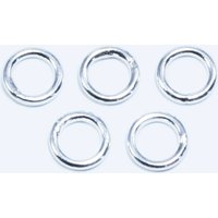 Binderinge aus 925 Silber, Ø 6 mm, geschlossen 6x0.8mm / 50 Stück von inwaria