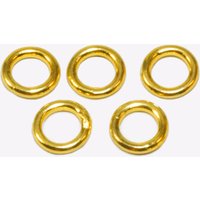 Binderinge aus 925 Silber vergoldet, Ø 6 mm, geschlossen 6x1mm / 50 Stück von inwaria