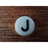 Buchstabenperlen, von A bis Z, Rund, weiß Z / 100 Stück Buchstabenperlen, von A bis Z, Rund, weiß Z / 100 Stück von inwaria