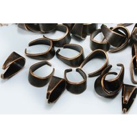 Collierschlaufe, 11,5 x 5,5 mm Silberfarben hell / 100 Stück Collierschlaufe, 11,5 x 5,5 mm Silberfarben hell / 100 Stück von inwaria