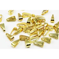 Collierschlaufe, 8,5 x 3,5 mm Silberfarben / 20 Stück von inwaria