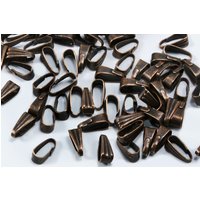 Collierschlaufe, 8,5 x 3,5 mm Silberfarben / 20 Stück von inwaria