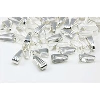 Collierschlaufe, 8,5 x 3,5 mm Silberfarben / 20 Stück Collierschlaufe, 8,5 x 3,5 mm Silberfarben / 20 Stück von inwaria