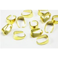 Collierschlaufe, 8,5 x 4 mm Silberfarben / 20 Stück von inwaria