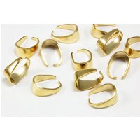 Collierschlaufe, 8,5 x 4 mm Silberfarben / 20 Stück von inwaria