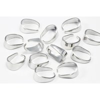 Collierschlaufe, 8,5 x 4 mm Silberfarben / 20 Stück Collierschlaufe, 8,5 x 4 mm Silberfarben / 20 Stück von inwaria