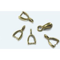 Collierschlaufe aus massivem Messing, 10 x 5 mm Collierschlaufe aus massivem Messing, 10 x 5 mm von inwaria
