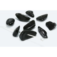 Edelstein Perlen, Achat schwarz, 6-17 mm, 50 Stück Edelstein Perlen, Achat schwarz, 6-17 mm, 50 Stück von inwaria