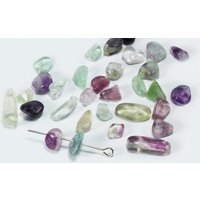 Edelstein Perlen, Fluorit, 5-8 mm - 50 Stück von inwaria