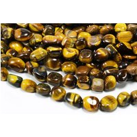 Edelstein Perlen, Tigerauge, 1 Strang, 40-41 cm Edelstein Perlen, Tigerauge, 1 Strang, 40-41 cm von inwaria