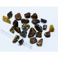 Edelstein Perlen, Tigerauge, 5-8 mm, 50 Stück von inwaria