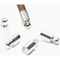 Endkappen für Bänder bis 2,5 mm Bronzefarben / 50 Stück von inwaria
