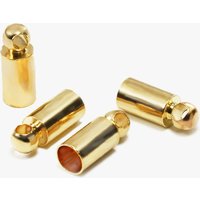 Endkappen für Bänder bis 3,5 mm Bronzefarben / 50 Stück von inwaria