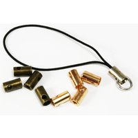 Endkappen für Bänder bis 3 mm Bronzefarben / 10 Stück von inwaria