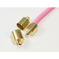 Endkappen für Bänder bis 7,5 mm Bronzefarben / 30 Stück von inwaria