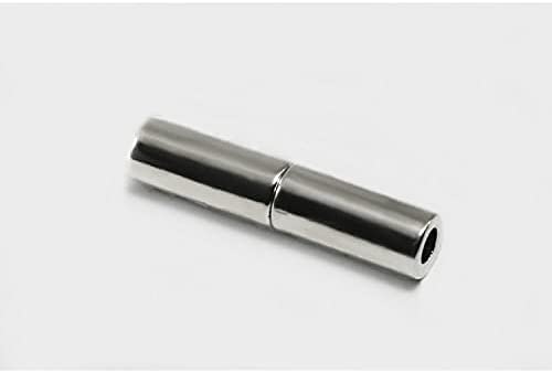 INWARIA Magnetverschluss zum Einkleben, Innendurchmesser für Bänder Ø 3 mm Verschluss Schmuckverschluss, MV-3/3-5st (Silberfarben) von inwaria