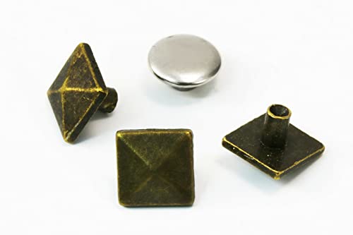 INWARIA Ziernieten Pyramide, Nieten, 8 x 8 mm, 10 Stück, N-B21 von inwaria