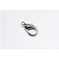 Karabiner Verschluss, 10 mm Silberfarben hell / 50 Stück Karabiner Verschluss, 10 mm Silberfarben hell / 50 Stück von inwaria