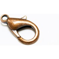 Karabiner Verschluss, 12 mm Rotgoldfarben / 20 Stück Karabiner Verschluss, 12 mm Rotgoldfarben / 20 Stück von inwaria