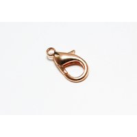 Karabiner Verschluss, 12 mm Rotgoldfarben / 20 Stück Karabiner Verschluss, 12 mm Rotgoldfarben / 20 Stück von inwaria
