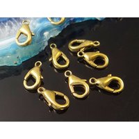 Karabiner Verschluss, 14 mm Goldfarben / 5 Stück Karabiner Verschluss, 14 mm Goldfarben / 5 Stück von inwaria