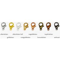 Karabiner Verschluss, 16 mm Goldfarben / 5 Stück Karabiner Verschluss, 16 mm Goldfarben / 5 Stück von inwaria