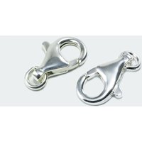 Karabiner Verschluss mit Bindering aus 925 SILBER, 7/9/11/13/16 mm 13mm / 5 Stück von inwaria