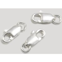 Karabiner Verschluss mit Bindering aus 925 SILBER, 8/10/12/14 mm 12 mm / 1 Stück von inwaria