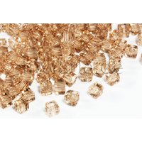 Kristall Glasperlen, Würfel, 4 mm, facettiert Crystal / 100 Stück von inwaria