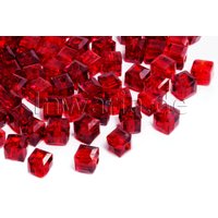 Kristall Glasperlen, Würfel, 4 mm, facettiert Crystal / 100 Stück Kristall Glasperlen, Würfel, 4 mm, facettiert Crystal / 100 Stück von inwaria